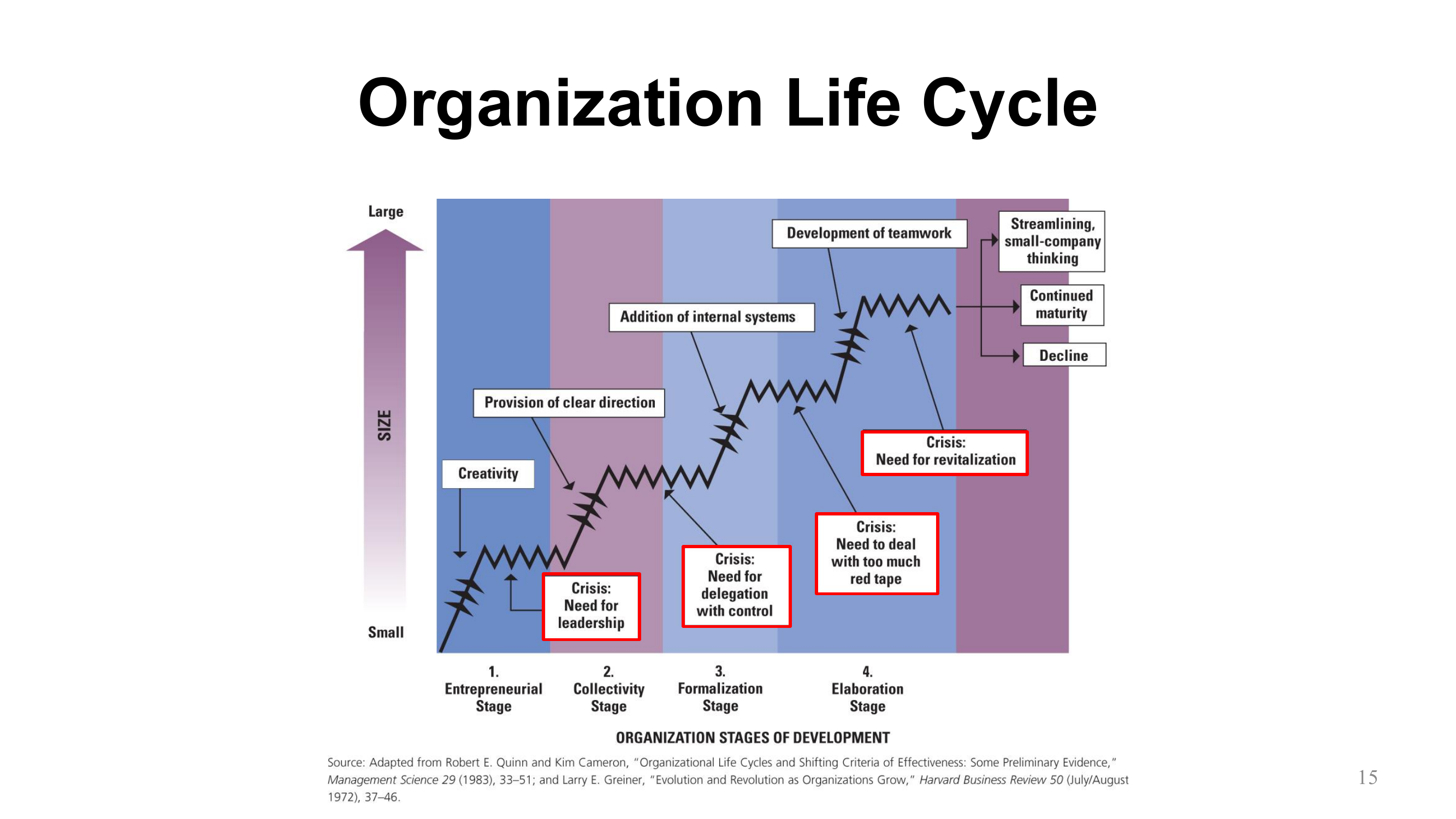 Organization Life Cycle Diagram